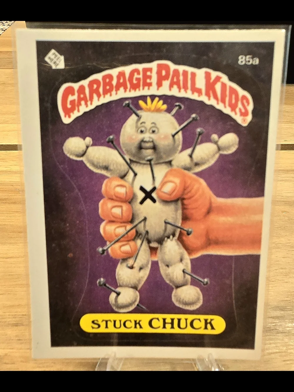 Garbage Pail Kids 1986 STUCK CHUCK #85a Print and Copyright Error Lot of 2 Rare!
